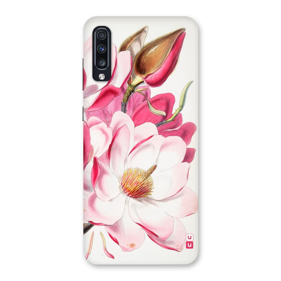 Pink Beautiful Flower Back Case for Galaxy A70
