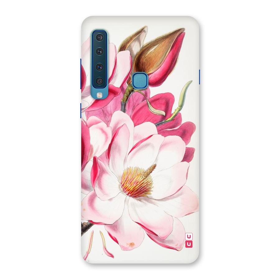 Pink Beautiful Flower Back Case for Galaxy A9 (2018)
