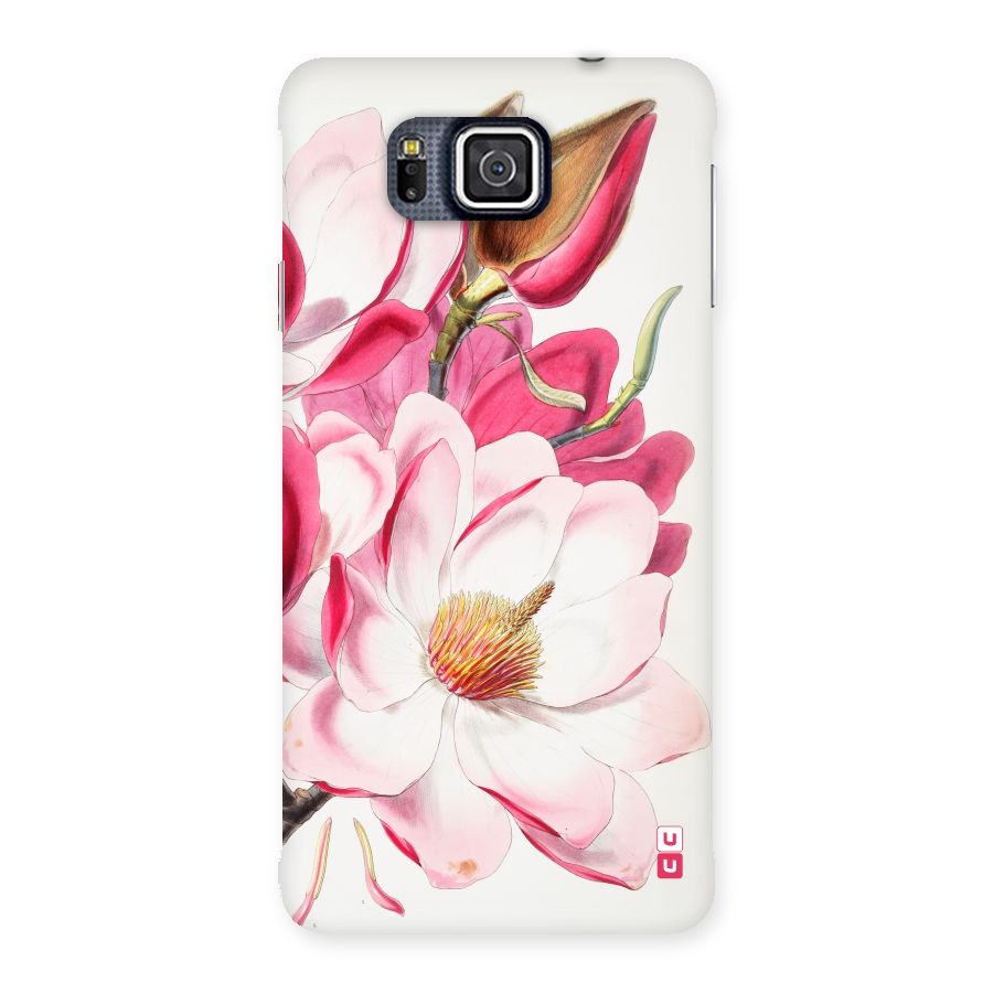 Pink Beautiful Flower Back Case for Galaxy Alpha