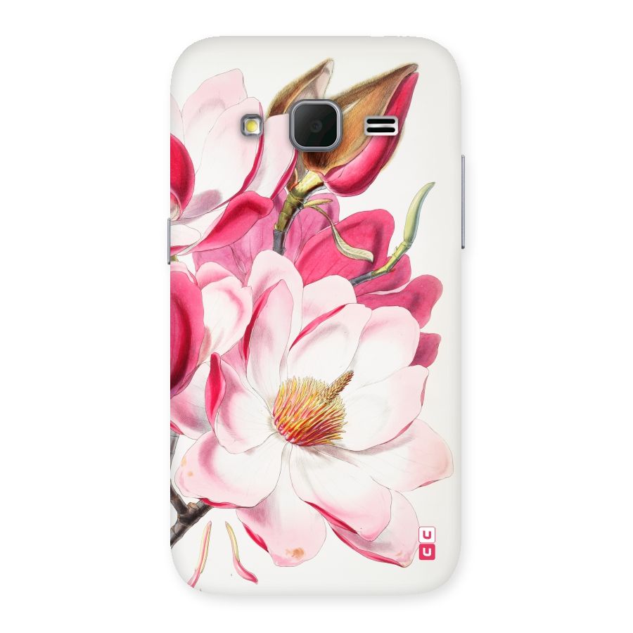 Pink Beautiful Flower Back Case for Galaxy Core Prime