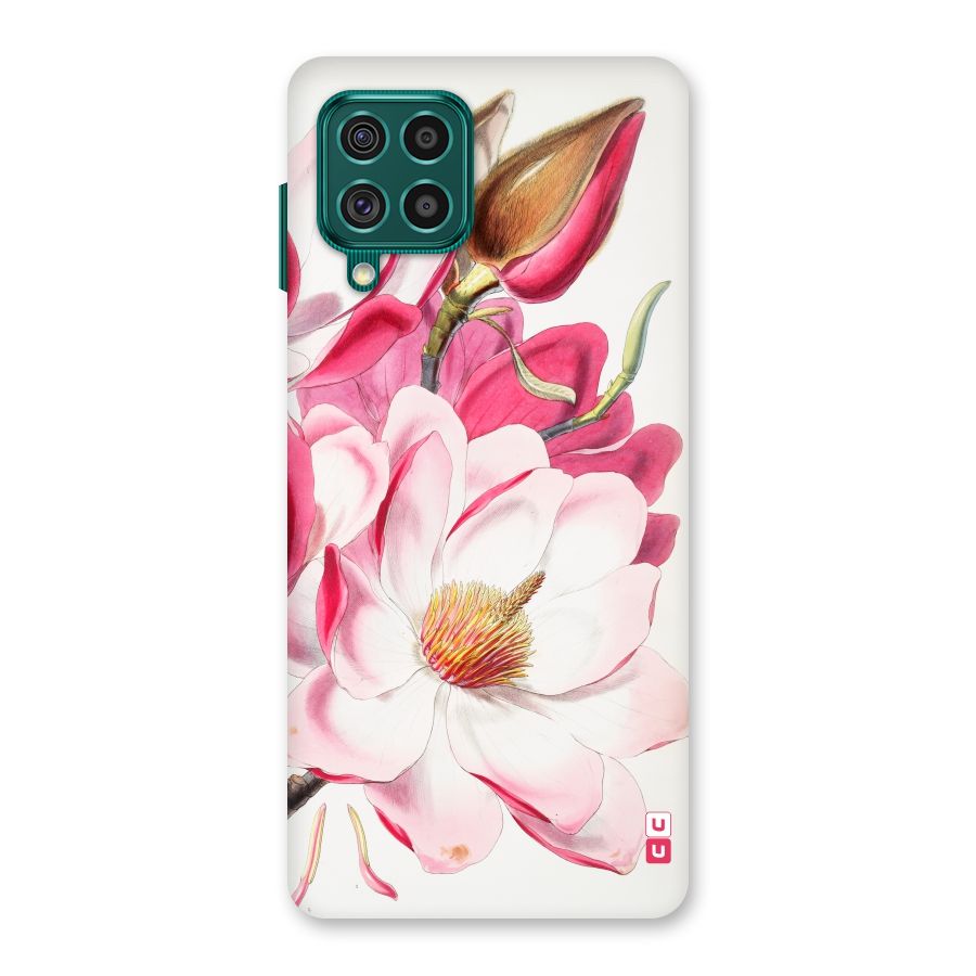 Pink Beautiful Flower Back Case for Galaxy F62
