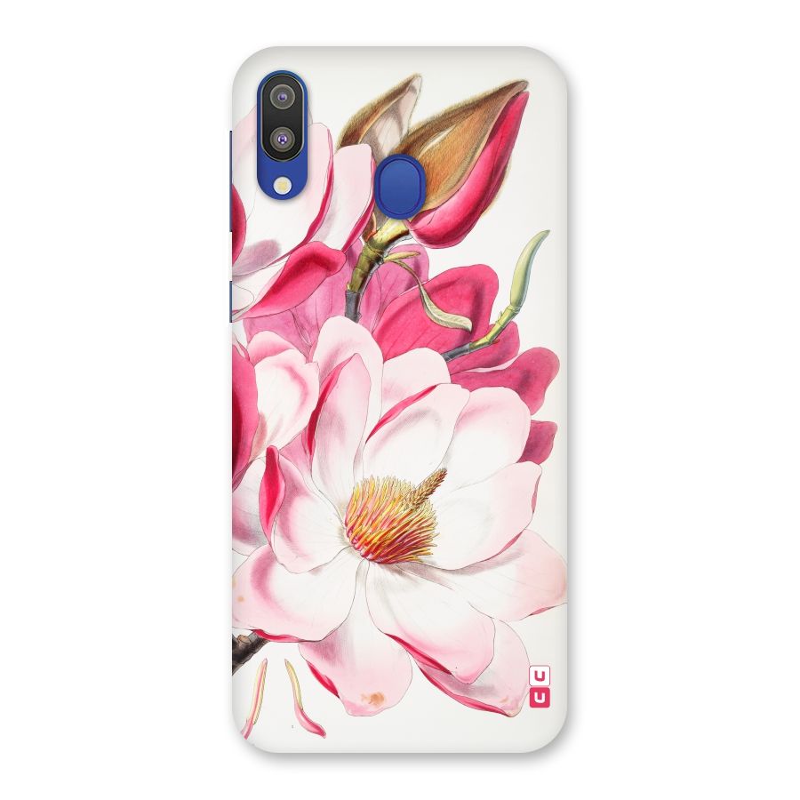 Pink Beautiful Flower Back Case for Galaxy M20