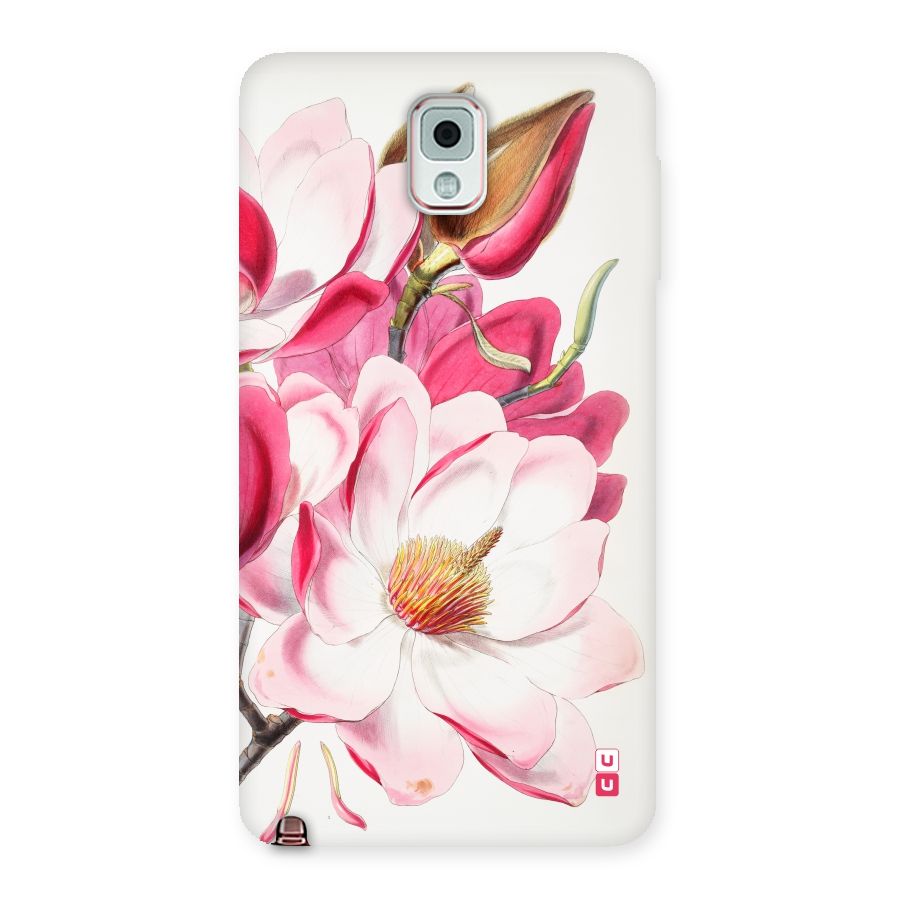 Pink Beautiful Flower Back Case for Galaxy Note 3