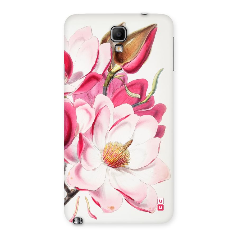 Pink Beautiful Flower Back Case for Galaxy Note 3 Neo