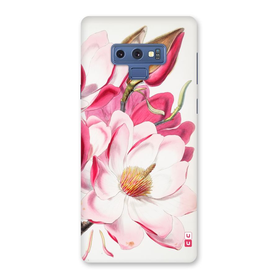 Pink Beautiful Flower Back Case for Galaxy Note 9