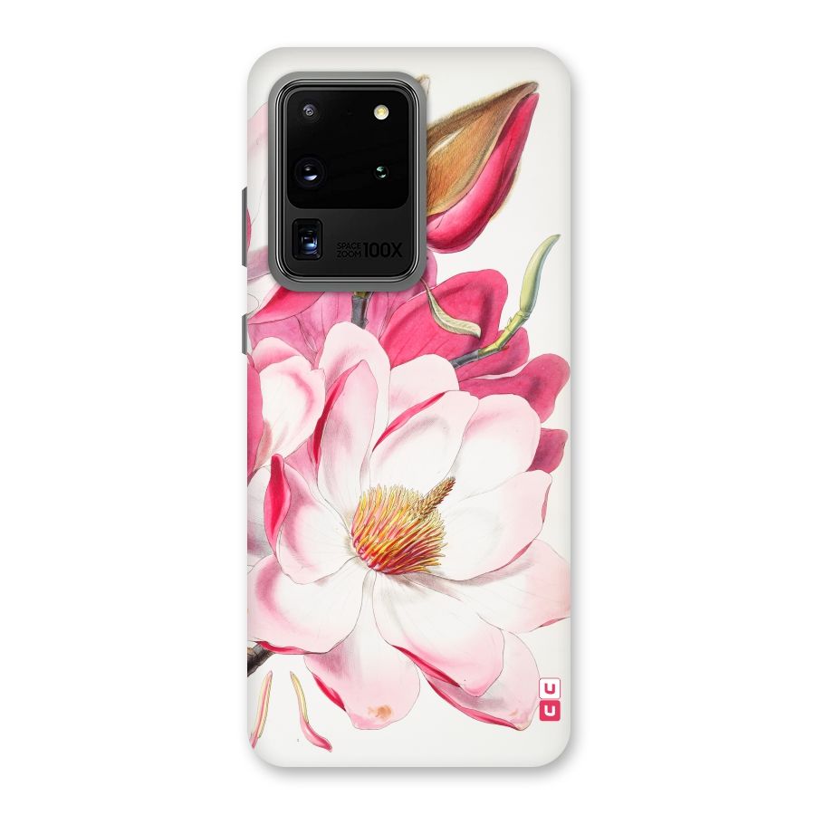 Pink Beautiful Flower Back Case for Galaxy S20 Ultra