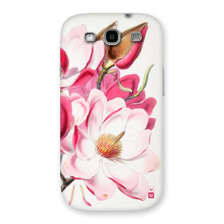 Pink Beautiful Flower Back Case for Galaxy S3