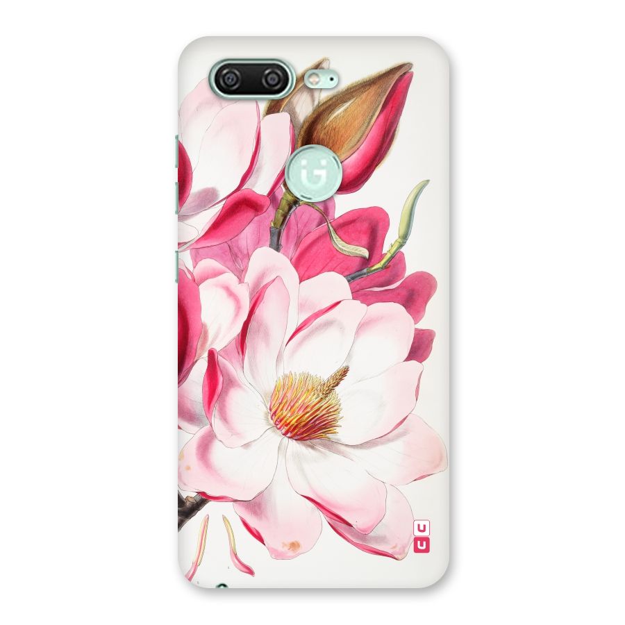 Pink Beautiful Flower Back Case for Gionee S10
