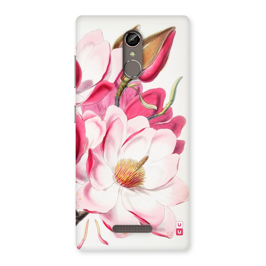 Pink Beautiful Flower Back Case for Gionee S6s