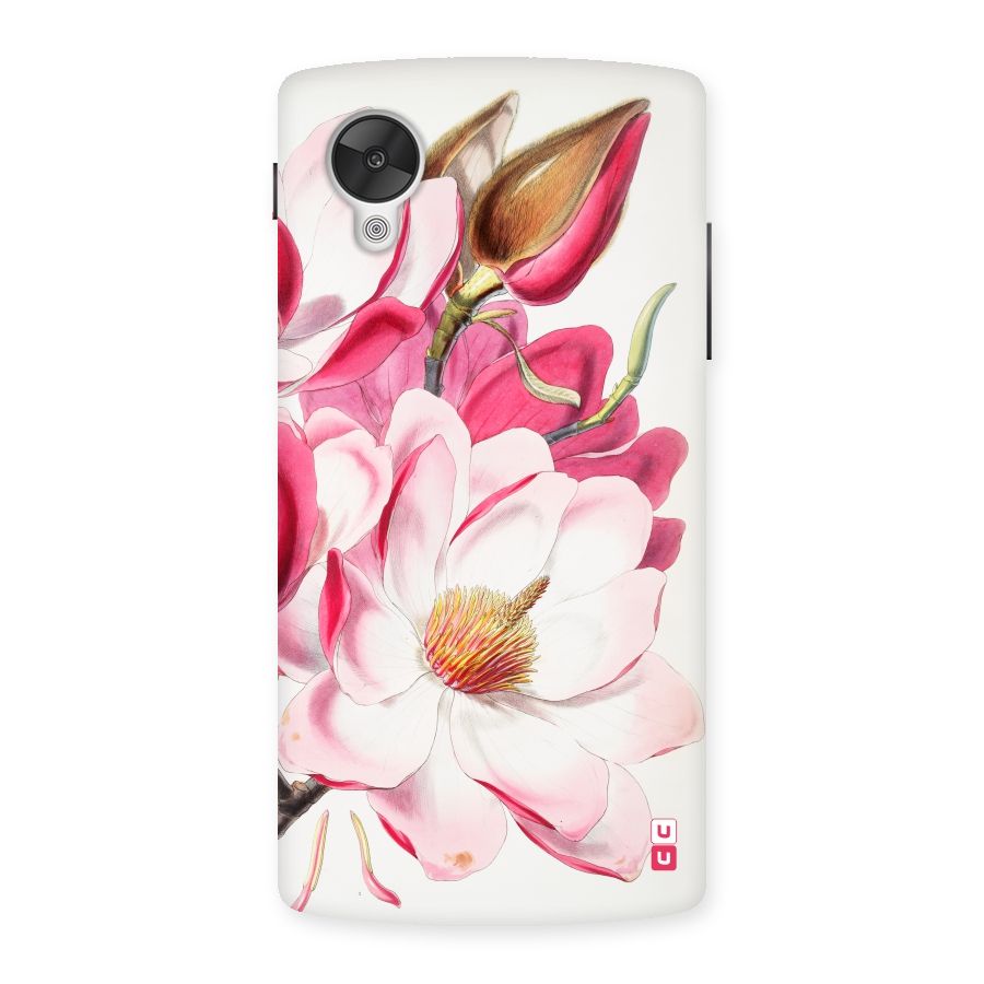 Pink Beautiful Flower Back Case for Google Nexsus 5