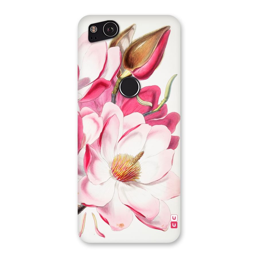 Pink Beautiful Flower Back Case for Google Pixel 2