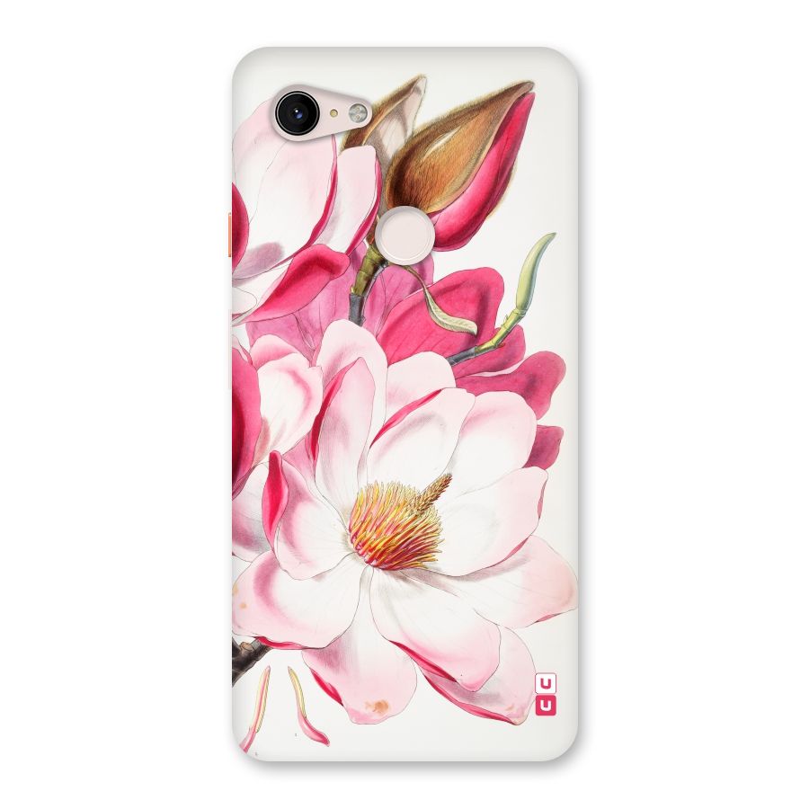 Pink Beautiful Flower Back Case for Google Pixel 3 XL
