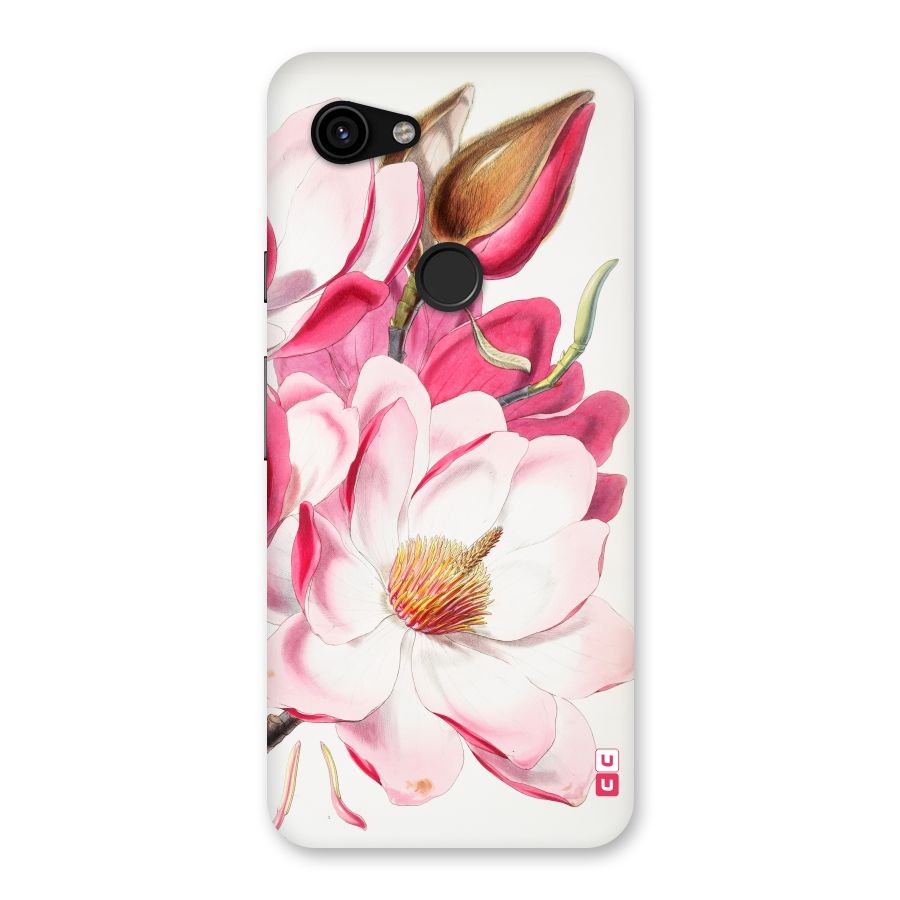 Pink Beautiful Flower Back Case for Google Pixel 3a