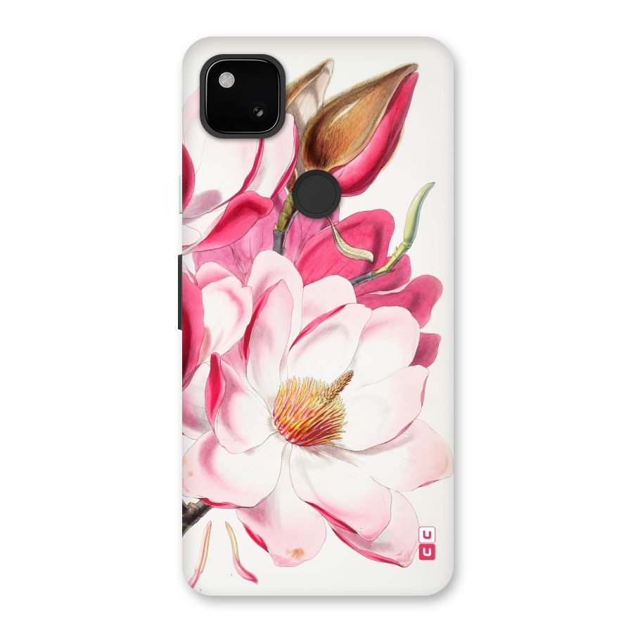Pink Beautiful Flower Back Case for Google Pixel 4a