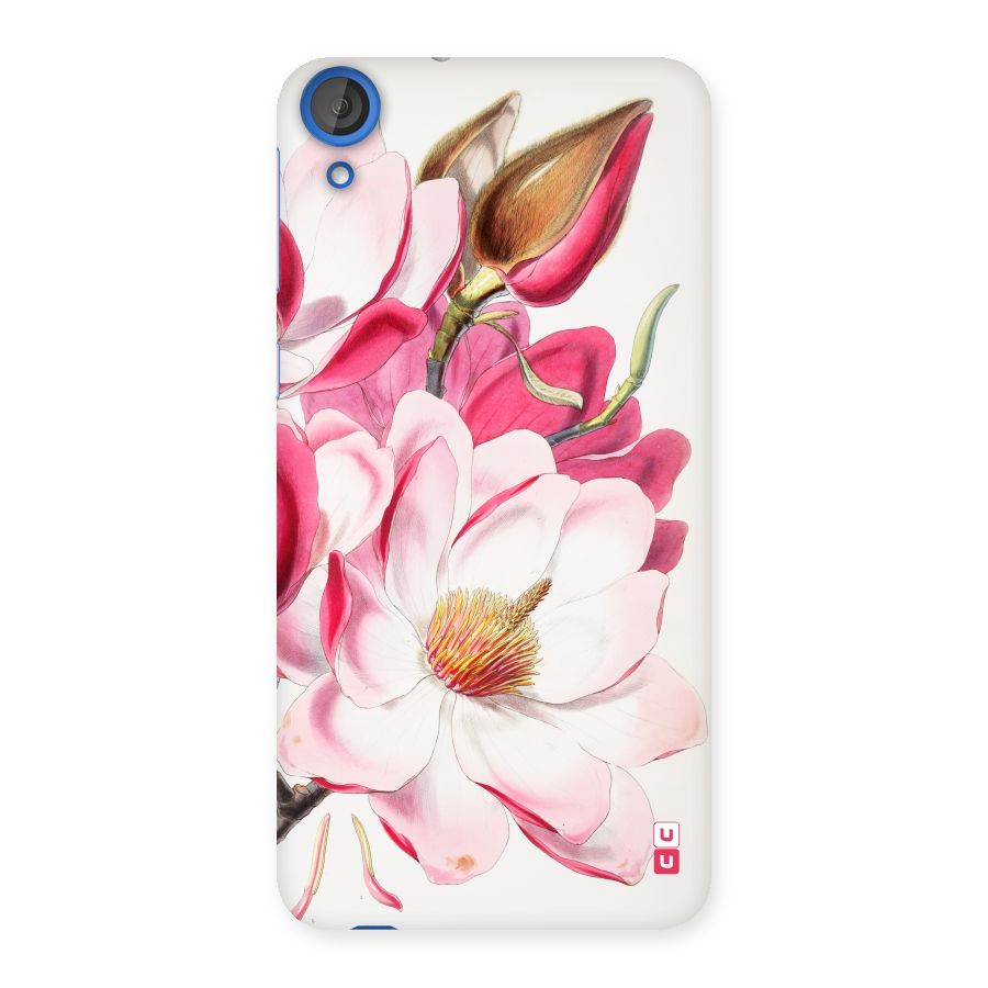 Pink Beautiful Flower Back Case for HTC Desire 820