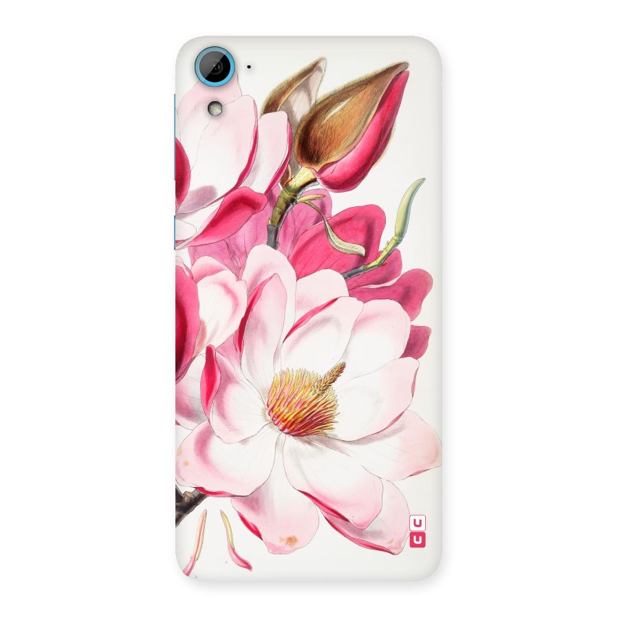 Pink Beautiful Flower Back Case for HTC Desire 826