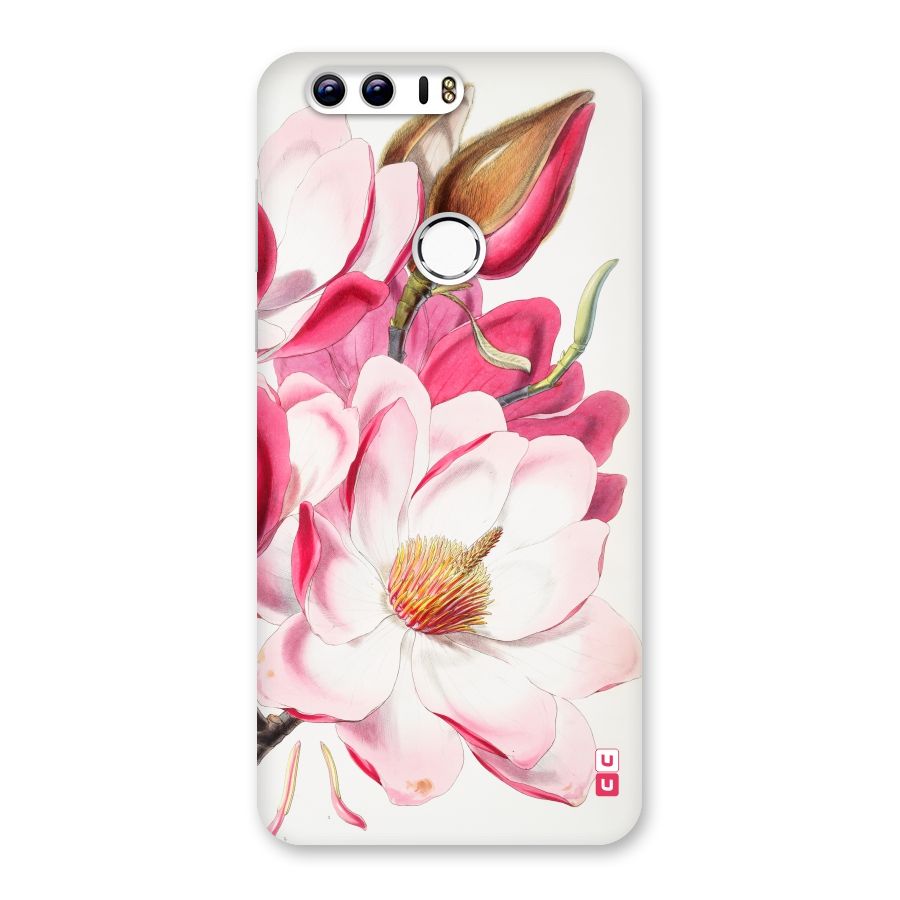 Pink Beautiful Flower Back Case for Honor 8