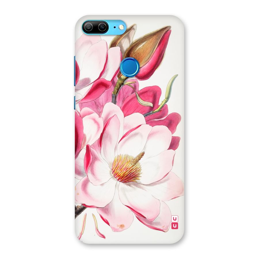 Pink Beautiful Flower Back Case for Honor 9 Lite