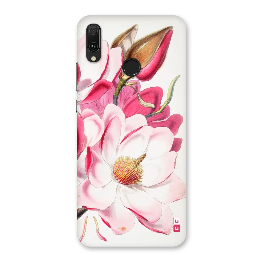 Pink Beautiful Flower Back Case for Huawei Y9 (2019)