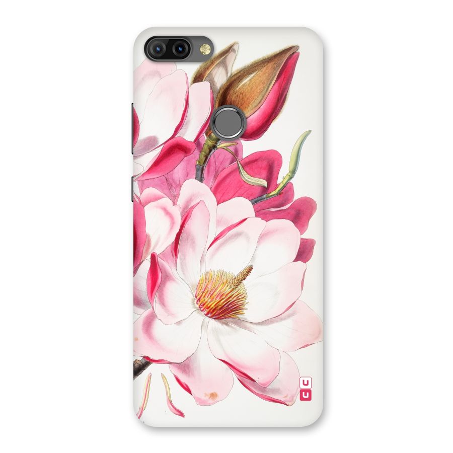 Pink Beautiful Flower Back Case for Infinix Hot 6 Pro