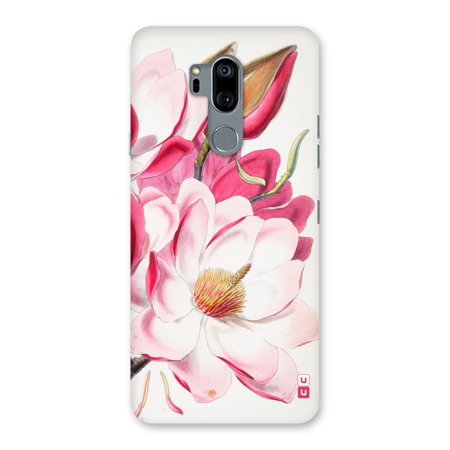 Pink Beautiful Flower Back Case for LG G7