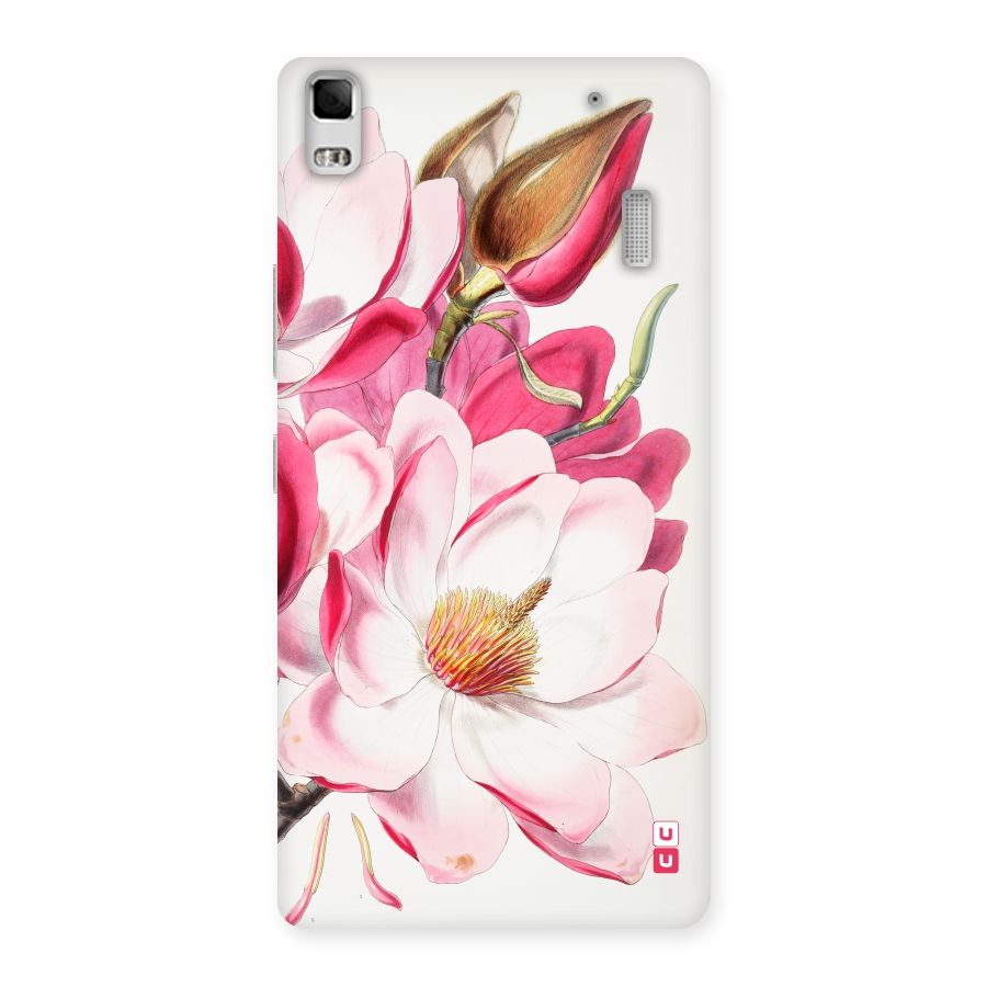 Pink Beautiful Flower Back Case for Lenovo K3 Note
