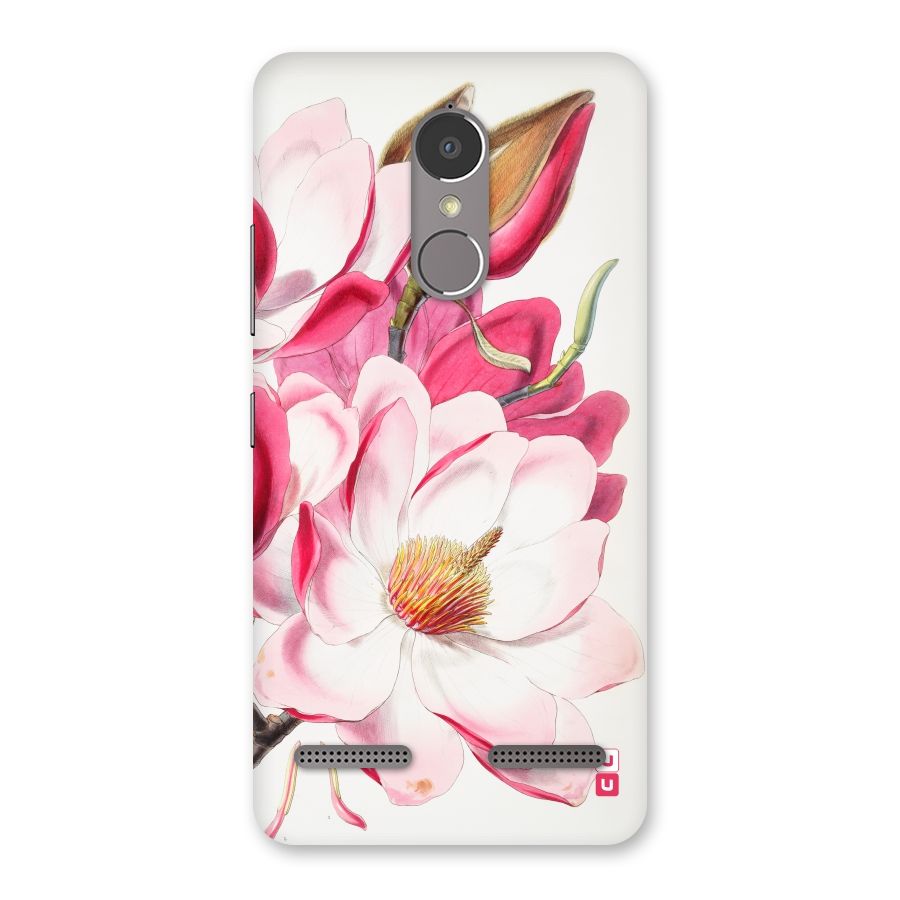Pink Beautiful Flower Back Case for Lenovo K6