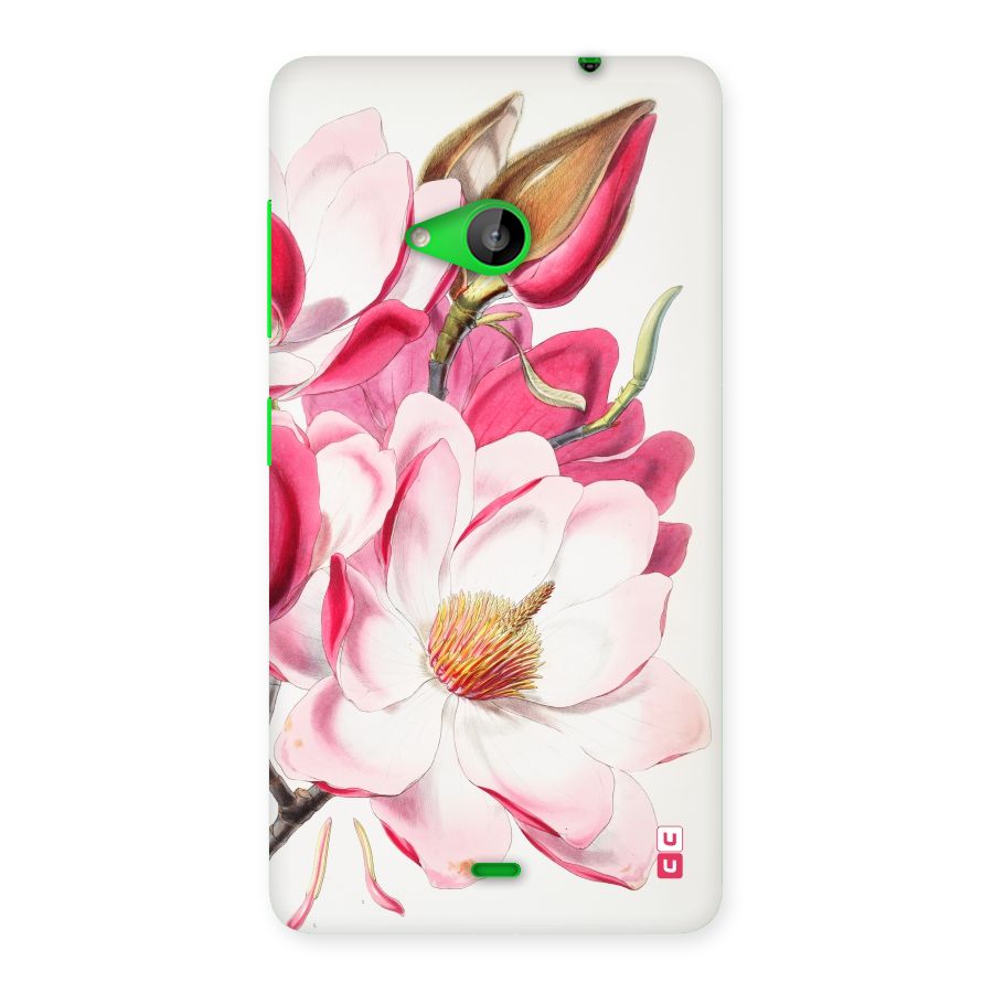 Pink Beautiful Flower Back Case for Lumia 535