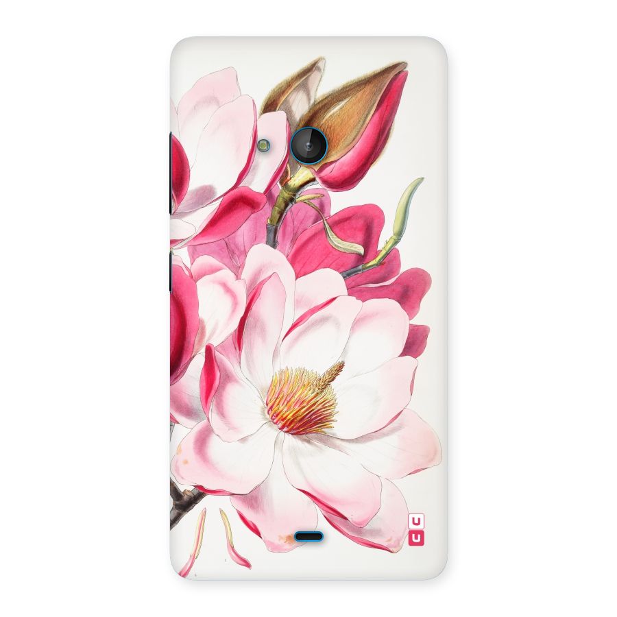 Pink Beautiful Flower Back Case for Lumia 540