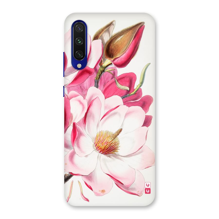 Pink Beautiful Flower Back Case for Mi A3