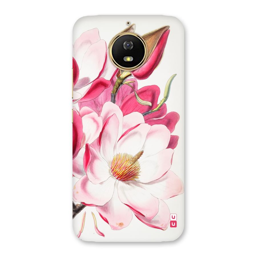 Pink Beautiful Flower Back Case for Moto G5s