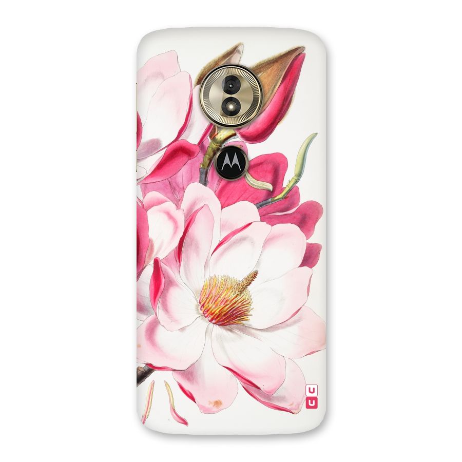 Pink Beautiful Flower Back Case for Moto G6 Play