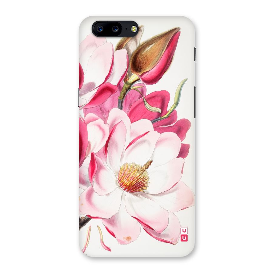 Pink Beautiful Flower Back Case for OnePlus 5