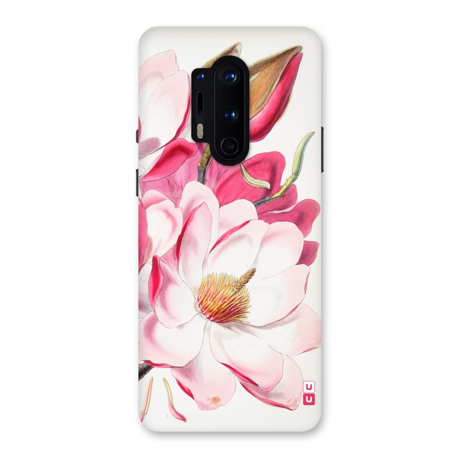 Pink Beautiful Flower Back Case for OnePlus 8 Pro