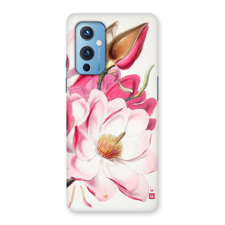Pink Beautiful Flower Back Case for OnePlus 9