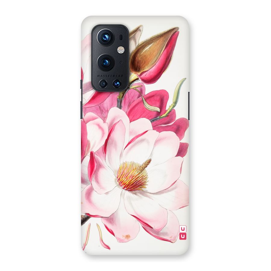 Pink Beautiful Flower Back Case for OnePlus 9 Pro