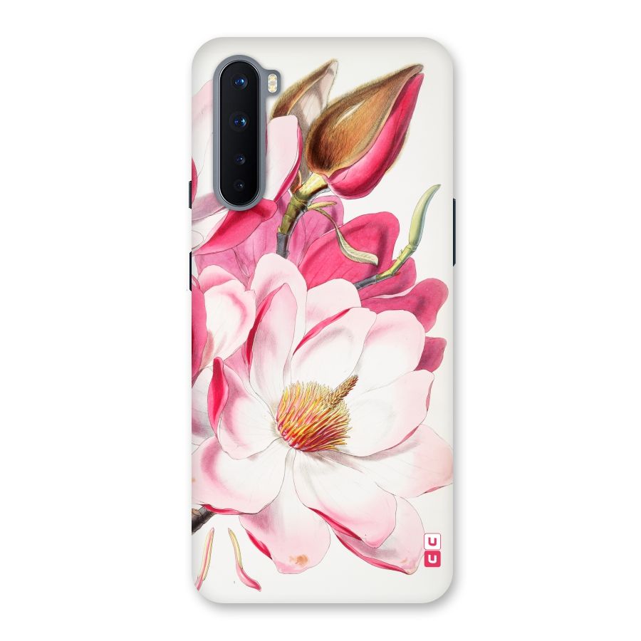 Pink Beautiful Flower Back Case for OnePlus Nord