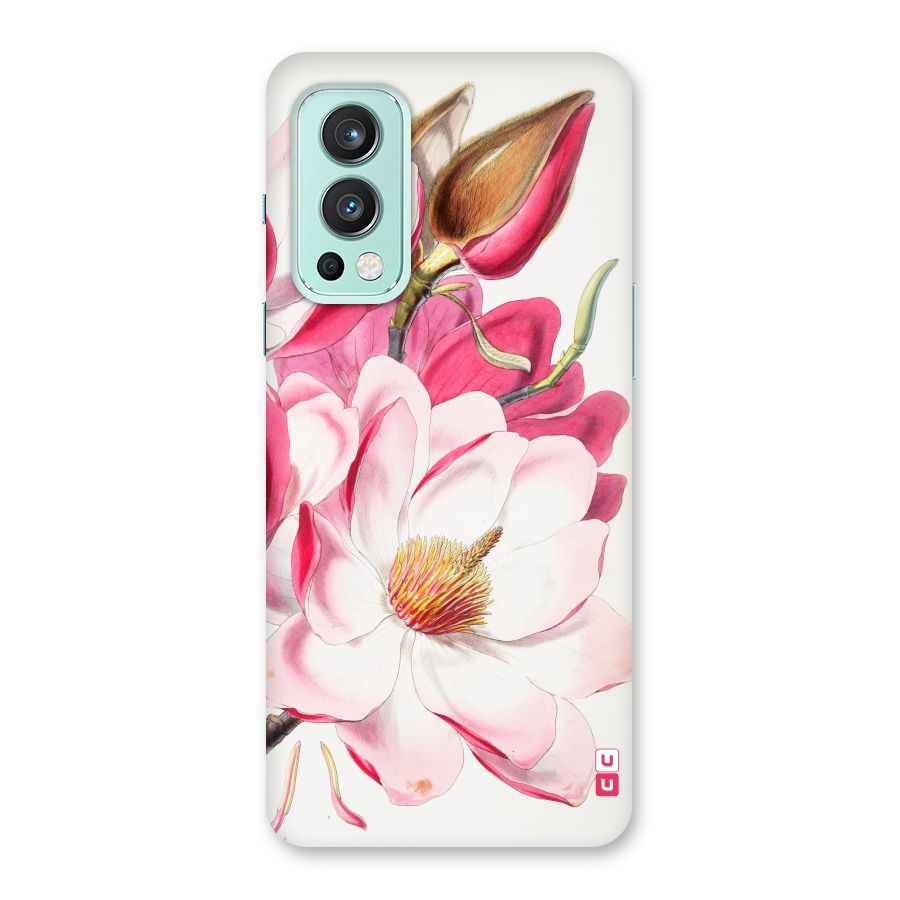 Pink Beautiful Flower Back Case for OnePlus Nord 2 5G