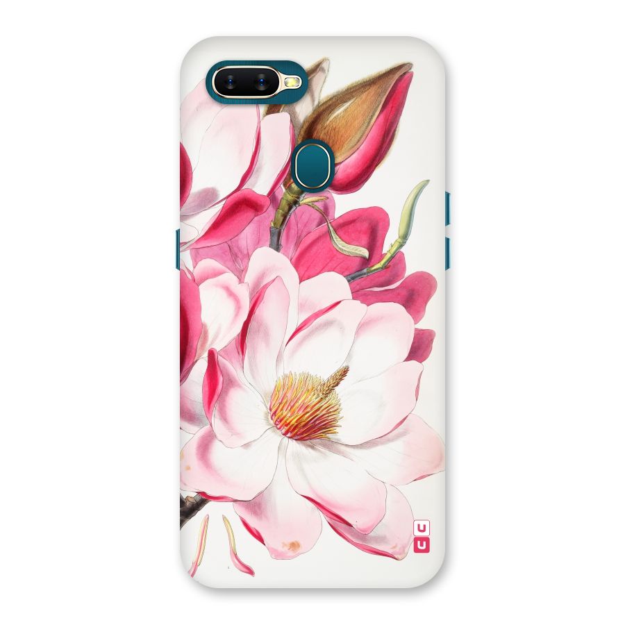 Pink Beautiful Flower Back Case for Oppo A11k