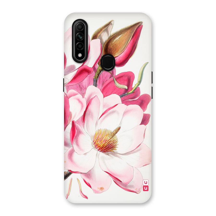 Pink Beautiful Flower Back Case for Oppo A31