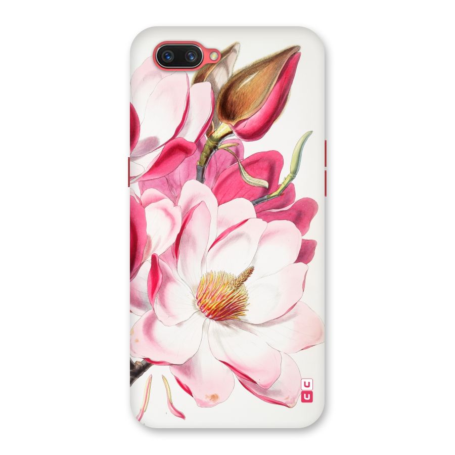 Pink Beautiful Flower Back Case for Oppo A3s