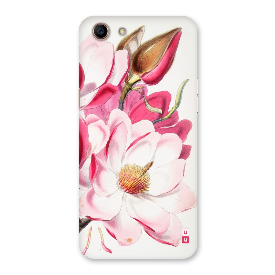 Pink Beautiful Flower Back Case for Oppo A83 (2018)