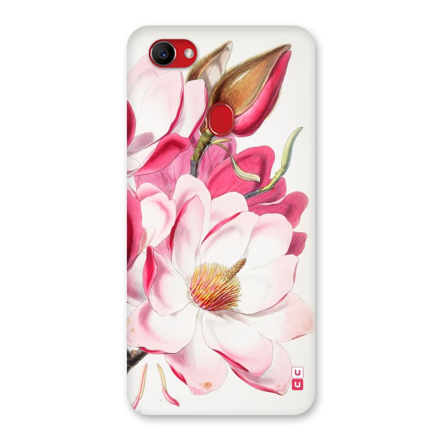 Pink Beautiful Flower Back Case for Oppo F7