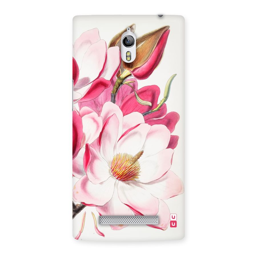 Pink Beautiful Flower Back Case for Oppo Find 7