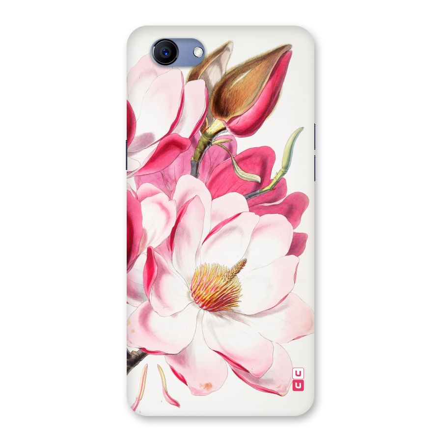 Pink Beautiful Flower Back Case for Oppo Realme 1