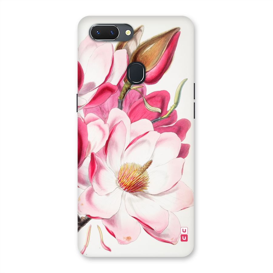 Pink Beautiful Flower Back Case for Oppo Realme 2