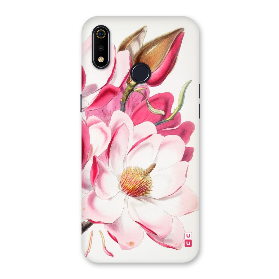 Pink Beautiful Flower Back Case for Realme 3i