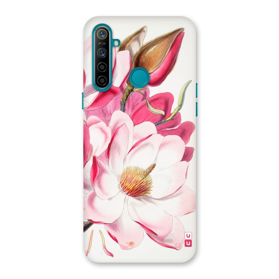 Pink Beautiful Flower Back Case for Realme 5i