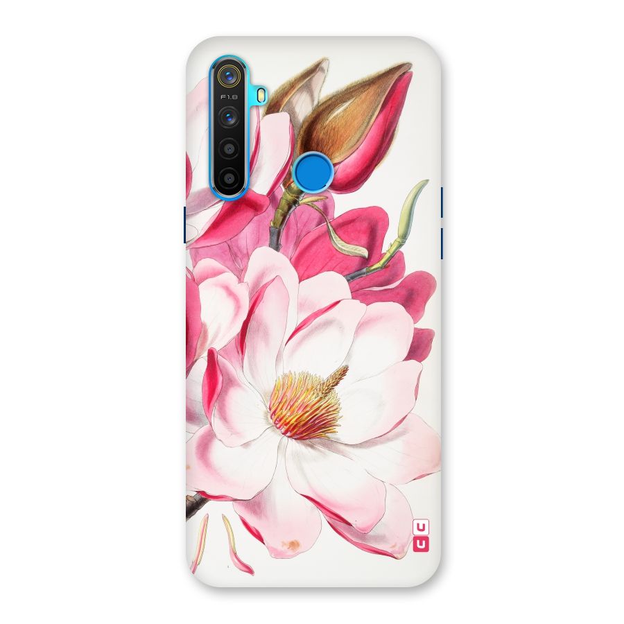 Pink Beautiful Flower Back Case for Realme 5s