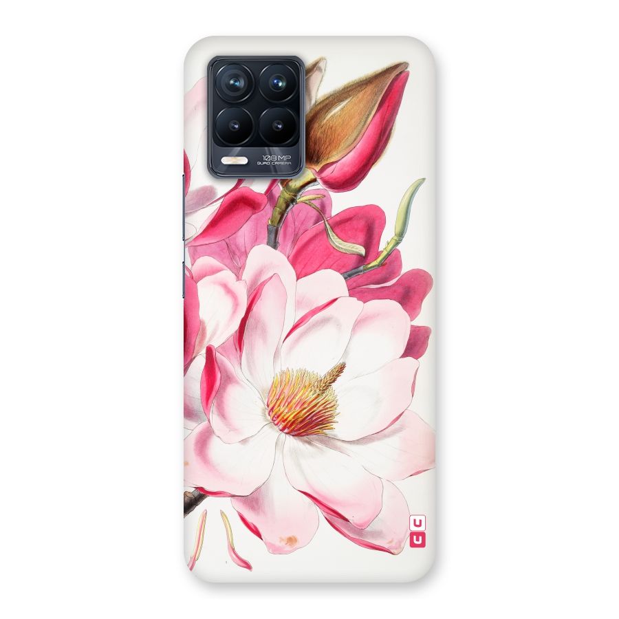 Pink Beautiful Flower Back Case for Realme 8 Pro